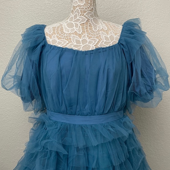 Ivy City Co Short Pixie Dress in Blue L - Picture 7 of 12